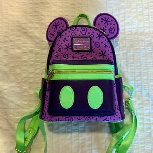 Loungefly Mickey Mouse main attraction tea party mini backpack